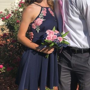 Navy blue formal dress